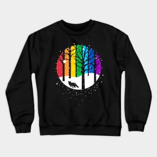 Arctic Rainbow Crewneck Sweatshirt